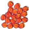 20 16mm Topaz & Orange Wavy Disks